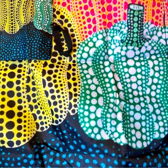 LAST ONE! YAYOI KUSAMA CLASSIC LARGE COLORFUL PUMPKINS SHOPPER BAG - Picture 6 of 7